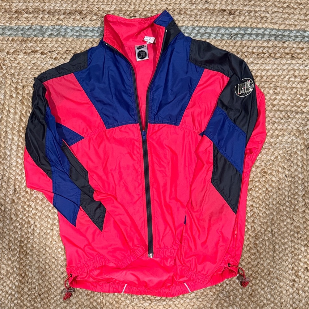 Vintage Nike pink and blue Windbreaker